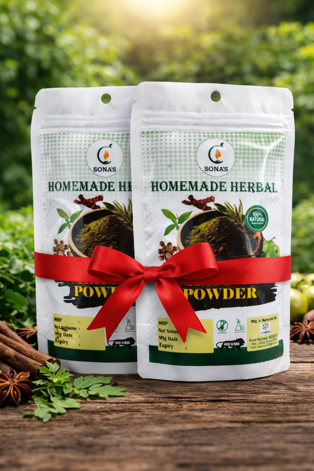 Homemade Herbal Mehndi Powder | Pack Of 2-1