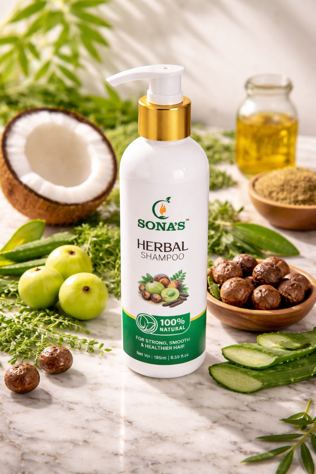 Best Herbal Shampoo for Hair Fall Control & Hair Growth – Sona’s Herbal Shampoo