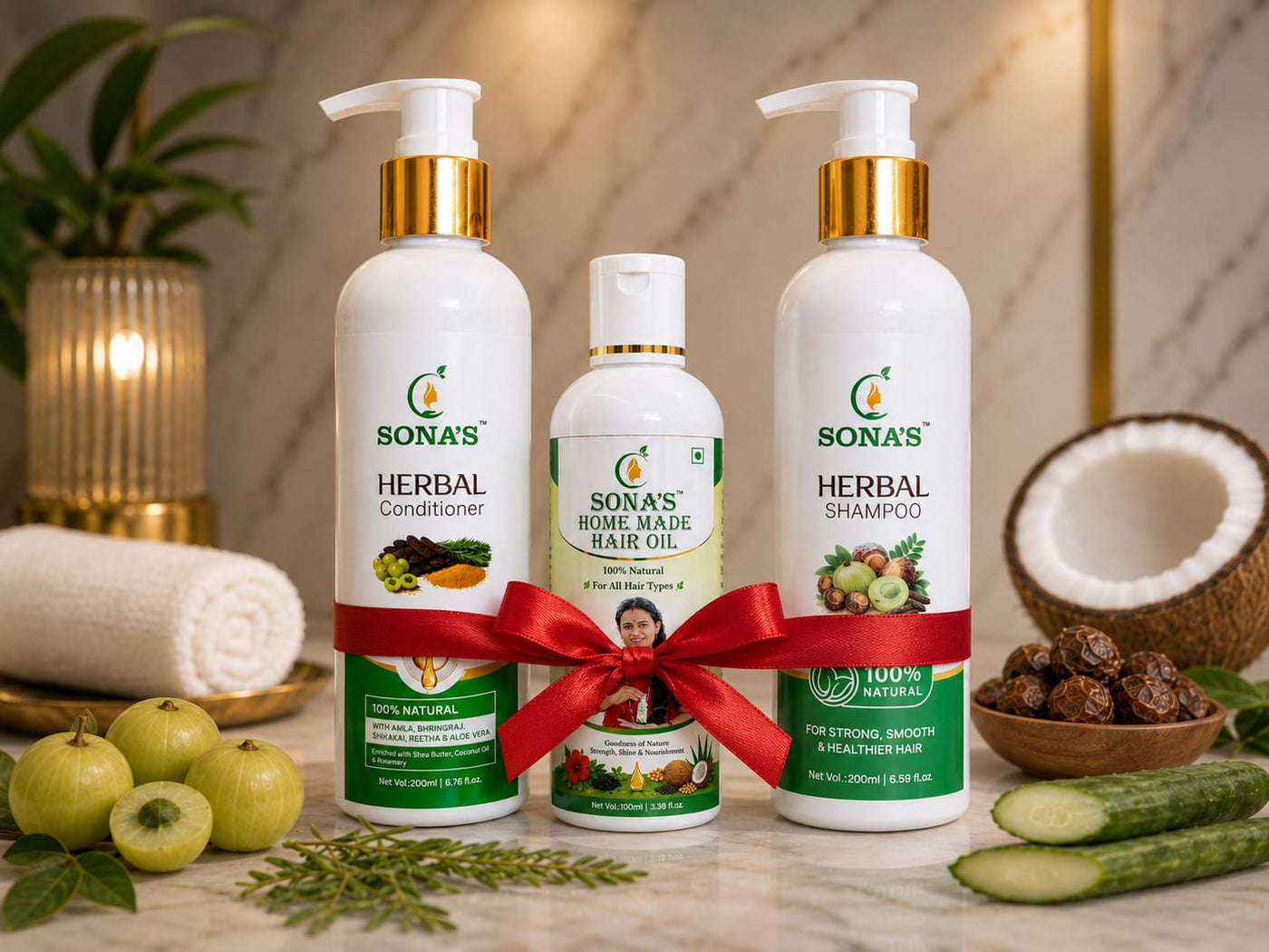 Combo Max | Oil + Shampoo + Conditioner | Complete Hair Combo